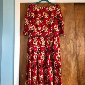 Bettie Page A-line Cherry Blossom Dress